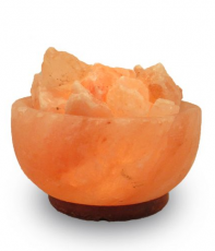 Himalayan Salt Lamp - Carved - Abundance Bowl - Large